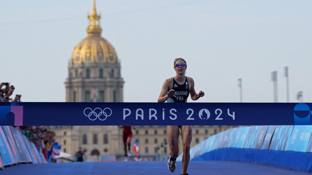 France’s Beaugrand wins gold medal in women’s triathlon at Paris Games