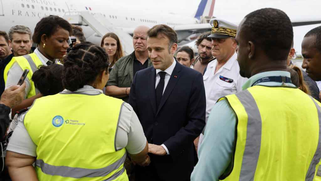 Macron arrives in Mayotte to assess aftermath of Cyclone Chido